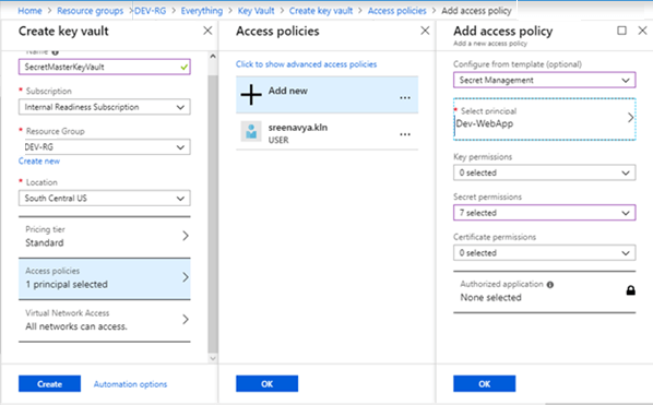 How To Use Azure Key Vault Secret Management From A Web Application