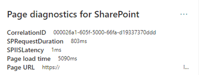 Page Diagnostics for SharePoint